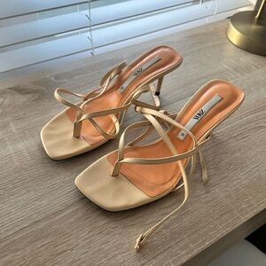 Zara Strappy Kitten Heels